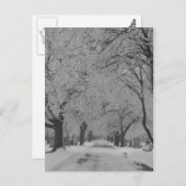 ネブラスカ州の冬のはがき ポストカード (正面/裏面)