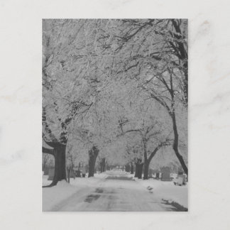 ネブラスカ州の冬のはがき ポストカード