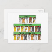 ネブラスカ州の幸せなクリスマス シーズンポストカード (正面/裏面)