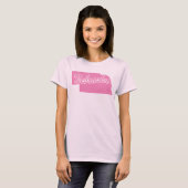 ネブラスカ州の形Tシャツ Tシャツ (正面フル)