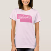 ネブラスカ州の形Tシャツ Tシャツ (正面)