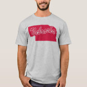 ネブラスカ州の形Tシャツ Tシャツ (正面)