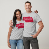 ネブラスカ州の形Tシャツ Tシャツ (ユニセックス)