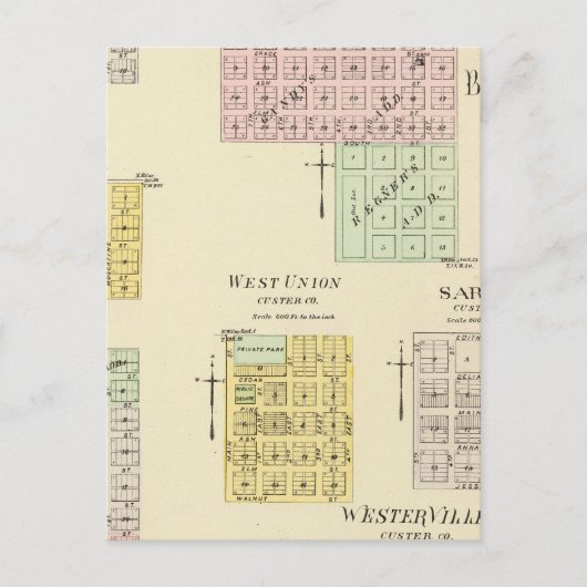 ネブラスカ州の折れた弓 ポストカード (正面)