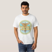 ネブラスカ州の看護師のカドゥケウス Tシャツ (正面フル)