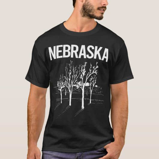 ネブラスカ州の街路樹 Tシャツ (正面)