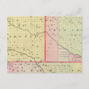 ネブラスカ州のLoup、Blaine、Custer、Logan County ポストカード