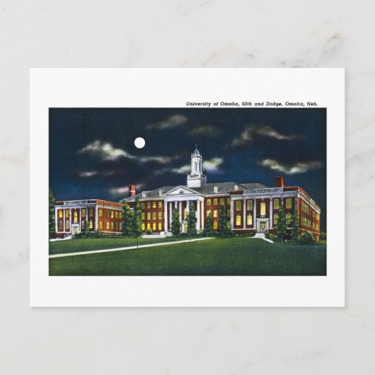 ネブラスカ州オマハ大学 ポストカード (正面)
