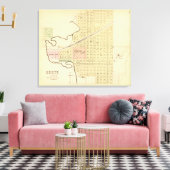 ネブラスカ州クレタ州とサリン県 キャンバスプリント (インサイチュ (リビング))