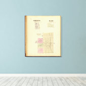 ネブラスカ州セント・ポール、マーケットおよびセント・ジョー キャンバスプリント (インサイチュ (ウッドフロア))