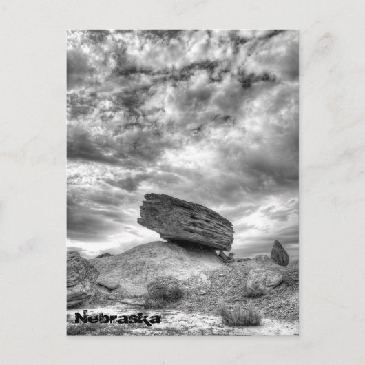 ネブラスカ州トアドスツール地質公園 ポストカード (正面)