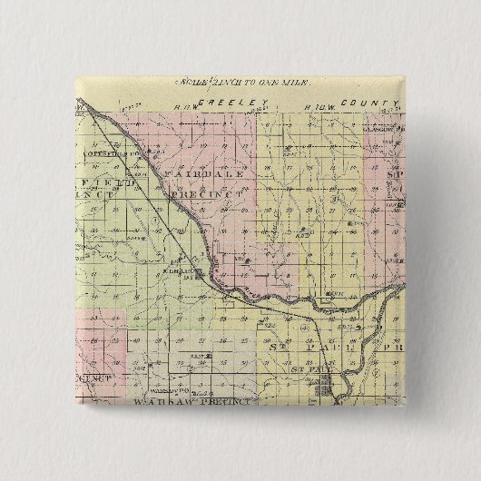 ネブラスカ州ハワード郡 缶バッジ (正面)