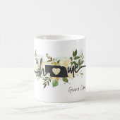 ネブラスカ州パーソナライズされたユアホームシティ素朴 コーヒーマグカップ (中央)