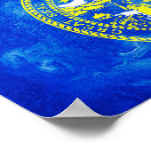 ネブラスカ州フラグ ポスター (角)