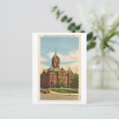 ネブラスカ州プラツマスのキャスカウンティコートハウス ポストカード (スタンド正面)