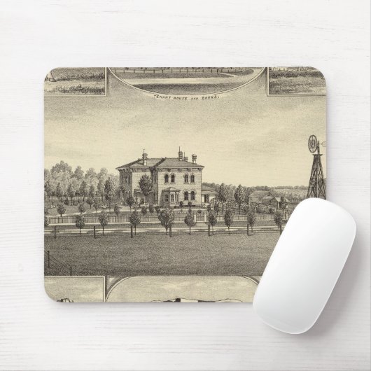 ネブラスカ州プレイリーローンファーム マウスパッド (マウス)