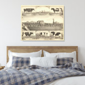 ネブラスカ州プレーリーローンファーム キャンバスプリント (インサイチュ (寝室))