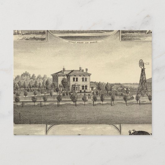 ネブラスカ州プレーリーローンファーム ポストカード (正面)