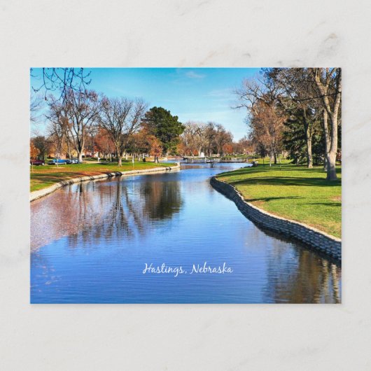 ネブラスカ州ヘイスティングスの風景写真 ポストカード (正面)