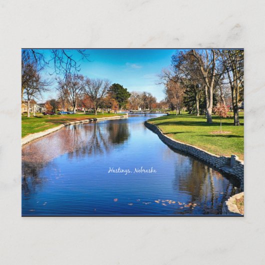 ネブラスカ州ヘイスティングスの風景写真 ポストカード (正面)