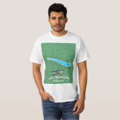 ネブラスカ州マコナヒー湖の旅行ポスター Tシャツ (正面フル)