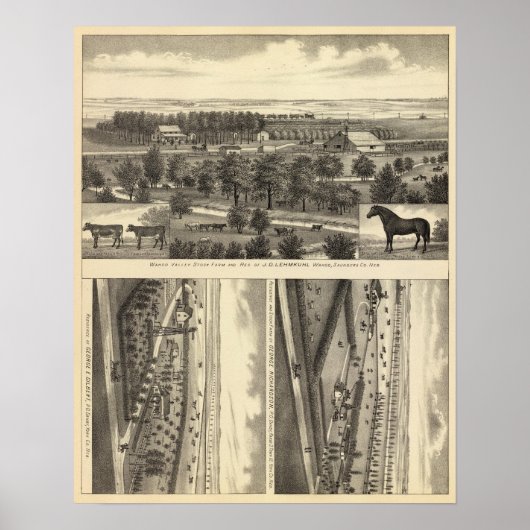 ネブラスカ州ワホーバレーファーム ポスター (正面)