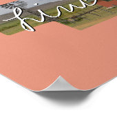 ネブラスカ州写真の挿入物と町名 ポスター (角)