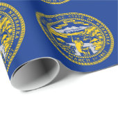 ネブラスカ州旗とラッピング紙 ラッピングペーパー (ロールコーナー)