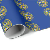 ネブラスカ州旗のタイル張り ラッピングペーパー (ロールコーナー)