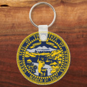 ネブラスカ州旗の州 キーホルダー (正面)