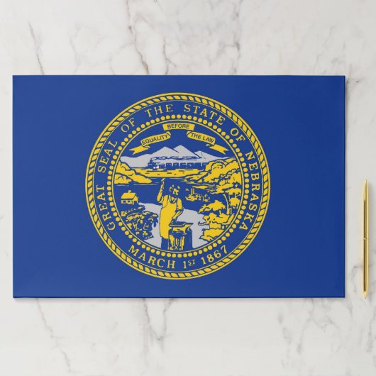 ネブラスカ州旗を持つティアウェイ紙パッド ペーパーパッド (インサイチュ)