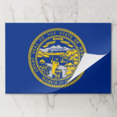 ネブラスカ州旗を持つティアウェイ紙パッド ペーパーパッド (折り畳み)