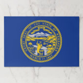 ネブラスカ州旗を持つティアウェイ紙パッド ペーパーパッド (正面)