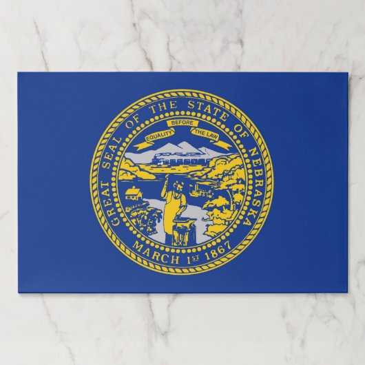 ネブラスカ州旗を持つティアウェイ紙パッド ペーパーパッド (正面)