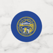 ネブラスカ州旗を持つテーブル紙吹雪 コンフェッティ (スモール正面)