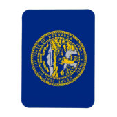 ネブラスカ州旗を持つ愛国的な柔軟な磁石 マグネット (縦)