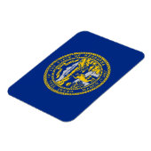 ネブラスカ州旗を持つ愛国的な柔軟な磁石 マグネット (左側)