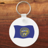 ネブラスカ州旗キーチェーン キーホルダー (正面)