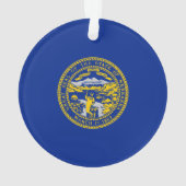 ネブラスカ州旗デザイン オーナメント (裏面)