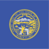 ネブラスカ州旗デザイン シール (正面)