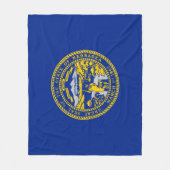 ネブラスカ州旗デザイン フリースブランケット (正面)
