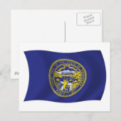 ネブラスカ州旗ポストカード ポストカード (正面/裏面)