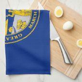 ネブラスカ州旗 キッチンタオル (四つ折り)