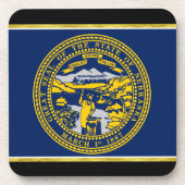 ネブラスカ州旗 コースター (正面)