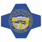 ネブラスカ州旗 サッカーボール (フラット)