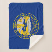 ネブラスカ州旗 シェルパブランケット (正面)