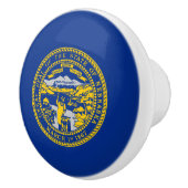 ネブラスカ州旗 セラミックノブ (右)