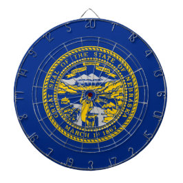 ネブラスカ州旗 ダーツボード