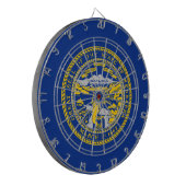 ネブラスカ州旗 ダーツボード (正面左)