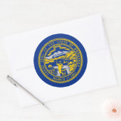 ネブラスカ州旗、ネブラスカ州旗 ラウンドシール (封筒)